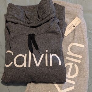Calvin Klein Sweatpants And Sweatshirt Outfit